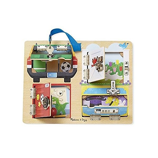 Melissa & Doug Maison En Bois À Sonnettes avec des sons, Poupées pour enfants, Jeux de rôles, 3+, Cadeau pour garçon ou fille
