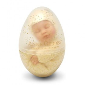 Anne Geddes Ours bébé jaune clair à paillettes.