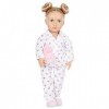 Our Generation Pyjamaparty Serenity Poupée Mobile de 46 cm avec vêtements et Accessoires - Pyjama et Coussin en Peluche en Fo