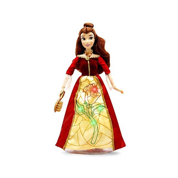 Disney Belle Premium Doll with Light-Up Dress – Beauty and The Beast – 11 Inches