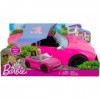 Voiture Cabriolet Rose pour Barbie Poupee Non Incluse - Set véhicule poupée Mannequin + 1 Carte Tigre
