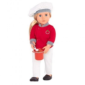 Our Generation BD31278C1Z Poupée Chef Professionnelle Chiara Divers