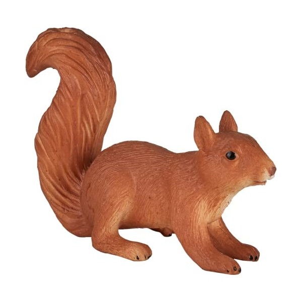 Mojo Figurines danimaux sauvages peintes à la main écureuil qui coule 