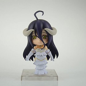 JJRPPFF Poupée modèle albédo Version Q, Un Personnage du Roman léger Overlord, Debout, vêtue dune Robe dun Blanc Pur, 3,9 P