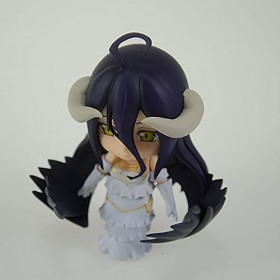 JJRPPFF Poupée modèle albédo Version Q, Un Personnage du Roman léger Overlord, Debout, vêtue dune Robe dun Blanc Pur, 3,9 P