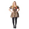 Thetru Costume poupée vaudou Robe Adulte poupée Brune Costume poupée de Chiffon Halloween Carnaval M 