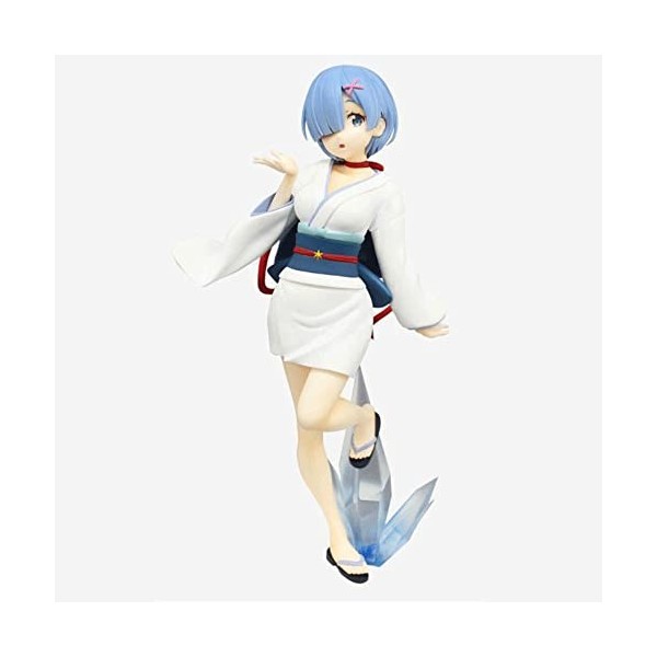 OneOneSay Chiffre danime Re:ZERO Rem Yuki Onna & Ram Kaguyahime jolie fille figurine Figurine en PVC modèle/personnage J