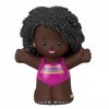 Figurine de nageuse afro-américaine de rechange pour Fisher-Price Little People Playset – HGP70 ~ Inspiré par Barbie You Can 