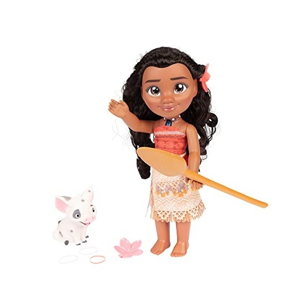Disney Princesse Mon Amie Poupée Chantante Vaiana 35cm Musicale avec Accessoires, Parfait pour Les Enfants à partir de 3 Ans