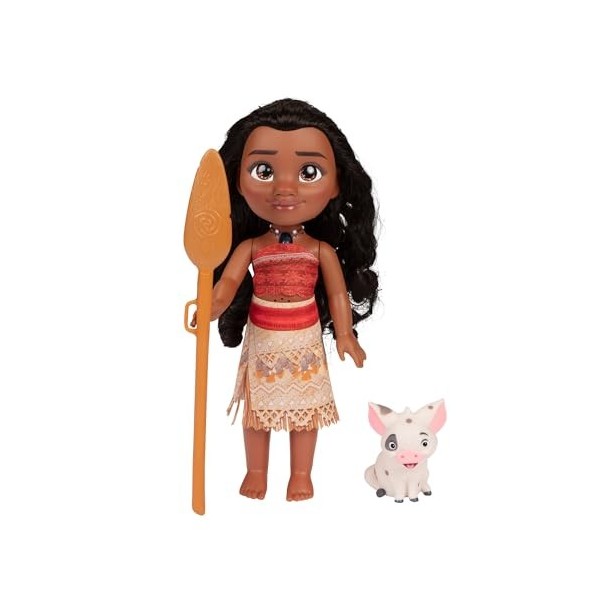 Disney Princesse Mon Amie Poupée Chantante Vaiana 35cm Musicale avec Accessoires, Parfait pour Les Enfants à partir de 3 Ans