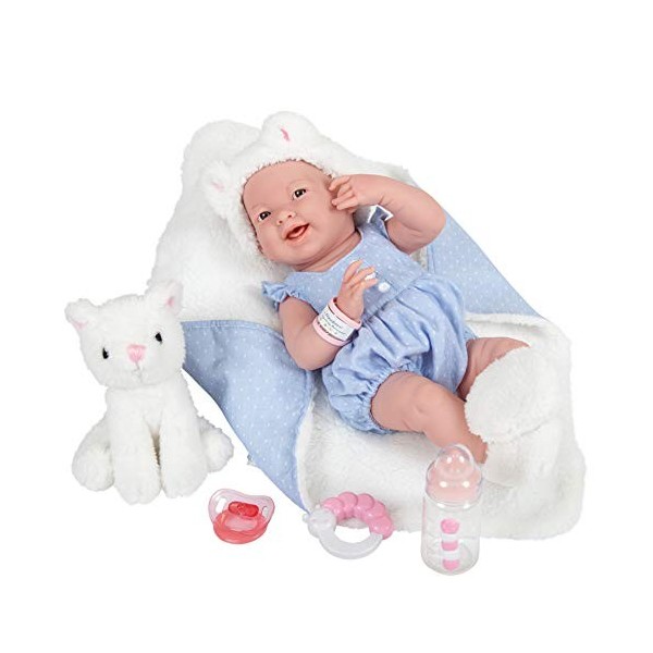 JC TOYS -La Newborn Poupée bébé, Couleur Saumon 18065 