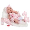 JC TOYS -La Newborn Poupée bébé, Couleur Saumon 18065 