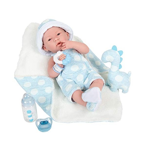 JC TOYS -La Newborn Poupée bébé, Couleur Saumon 18065 