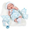 JC TOYS -La Newborn Poupée bébé, Couleur Saumon 18065 