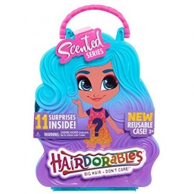 Hairdorables, Poupée Serie 4 avec 11 Accessoires Surprises, Parfumée, Cheveux à coiffer, Modèles aléatoires, 39 poupées à c