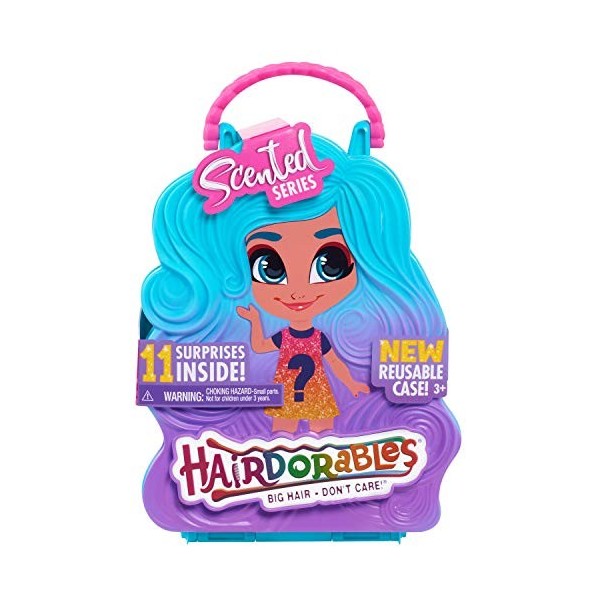 Hairdorables, Poupée Serie 4 avec 11 Accessoires Surprises, Parfumée, Cheveux à coiffer, Modèles aléatoires, 39 poupées à c