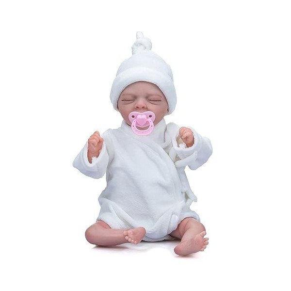Fiorky 30 cm réaliste bébé poupée Semblant Jouer Habiller Reborn bébé 3D Peau Adorable Reborn bébé poupée Collection Art Enfa