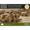 Plastic Soldier 15mm WWII German Medium Trucks - 5 models in box, Multicolor