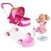 Landau pour poupées Landau pour poupée Poussette pour poupée Poussette pour bébé Poussette pour poupée Pliable Coffret Cadeau