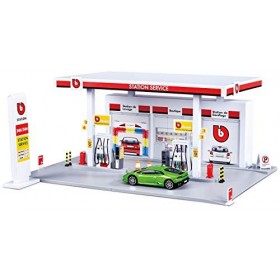 BBurago Station service Street Fire + 1 véhicule 1/43ème