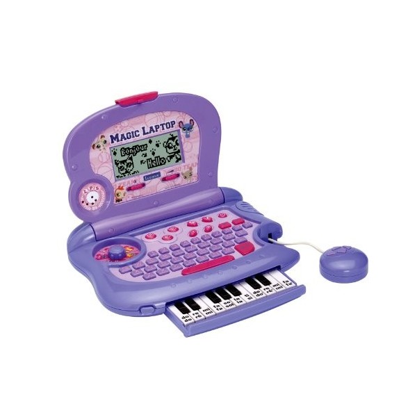 Lexibook - Littlest Pet Shop - JC260LPSi1 - Jeu Électronique - Magic Laptop Littlest Pet Shop Fr/Gb 