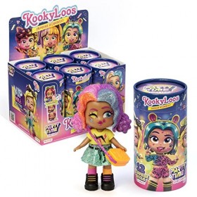 KOOKYLOOS Party Time Series – Poupée surprise à collectionner avec accessoires de mode, chaussures, robes et jouets avec 3 ex