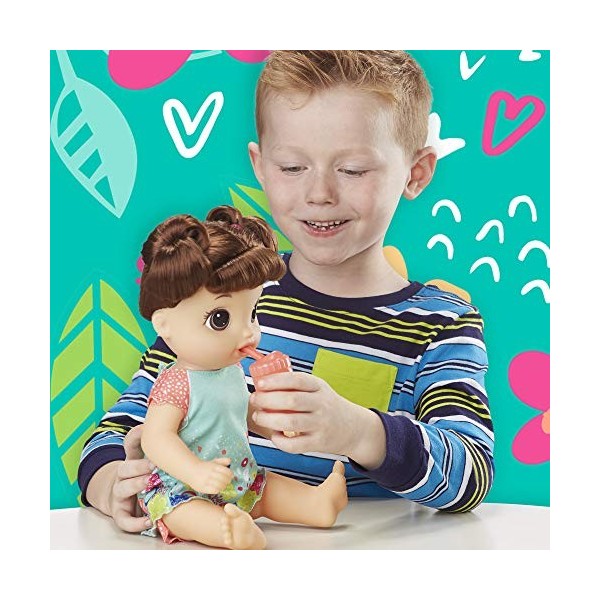 Baby Alive Potty Dance Baby Poupée parlante avec Cheveux Bruns