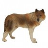 Zerodis Loup Miniature Figurine Animal Sauvage Jouet Animaux Modèle Jouet Simulation Collection Ornements pour La Maison Acce