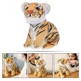 Toyvian 2 Pièces Poupée De Tigre De Simulation Jouet Figurine Peluche Mignon Jouet De Couchage pour Bébé Tigres en Peluche Ca
