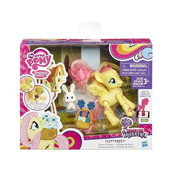 My Little Pony – Explore Equestria – Fluttershy – Figurine Articulée + Accessoires