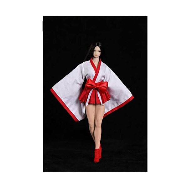 Leying 1/12 Soldat Vêtements Féminins Kimono Style Japonais Femme Corps Poupée Accessoires De Costume A 