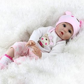 ZIYIUI DOLL 22 Pouces 55 cm réaliste Reborn Babys poupées Fille Silicone Souple Jouets réalistes Nouveau-né Enfant poupée Cad