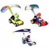 Hot Wheels Mario Kart, Coffret de 3 véhicules-personnages échelle 1/64è inspirés du célèbre jeu vidéo, jouet pour enfant, HDB