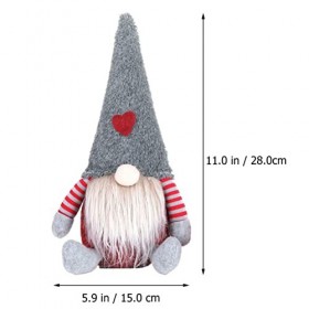 Abaodam 4 Pcs Poupée sans Visage Enfants Décor Décor De Noël Bureau Topper GNOME Poupée Suédoise GNOME Ornement Nordique GNOM