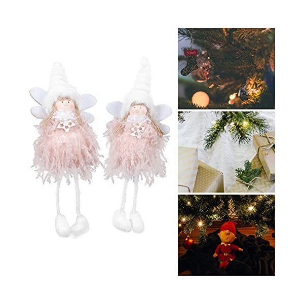 ibasenice 8 Pcs Ornements De Noël Adorable Poupée Parure Jouets Poupées Parure De Noël Poupée Parure Jouet Bébé Poupée Poupée