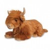 Aurora World Aurora, 61362, Luxe Boutique, Bruce Highland Vache, 41 cm, Peluche. Marron