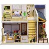 Kit de Maison De Poupée Bricolage, Kit miniature de maison de poupée à faire soi-même avec mini Hokkaido anti-poussière, acce