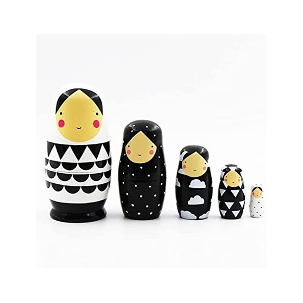 UTOQIA Poupée Russe Poupée Gigogne 5 poupées gigognes Russes Matryoshka Traditionnelles, poupées en Bois Babushka, Cadeaux de