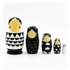 UTOQIA Poupée Russe Poupée Gigogne 5 poupées gigognes Russes Matryoshka Traditionnelles, poupées en Bois Babushka, Cadeaux de