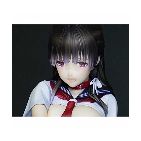 POMONO Waifu Figure Original Character The Girls Secret Delusion 1/6 Jk Jupe VER. Anime Figure accroupie Posture Statue Joue