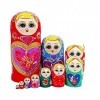 UTOQIA Poupée Russe Poupée Gigogne Poupées Matryoshka Russes Poupées Gigognes Créatives en Bois Cadeau Poupées Russes Caracté