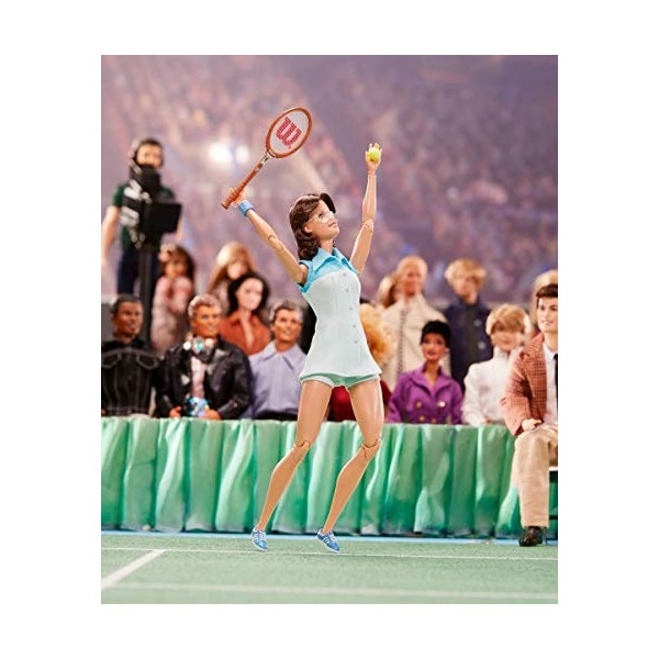 Barbie Signature Billie Jean King, poupée de collection Femmes dException en tenue de tennis, jouet collector, GHT85