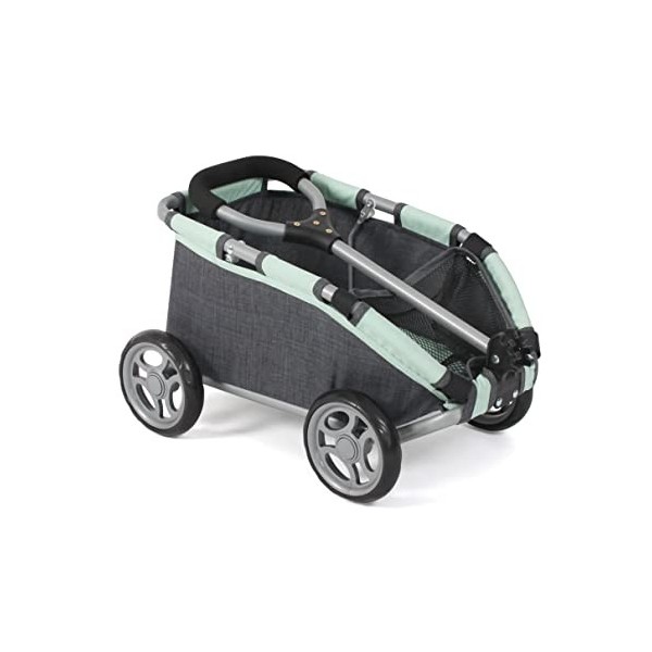 Bayer Chic 2000 - Chariot de Traction Skipper, Petit Chariot pour Peluches, poupées et Jouets, Gris foncé, chiné Anthracite, 