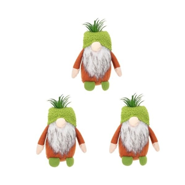 Abaodam 3 Pièces Succulentes Poupée sans Visage Décoration De Bureau Le Décor De Bureau Décoration De Poupée GNOME Décoration