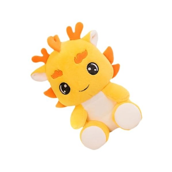 ibasenice Jouets Jaune Décor Dragon Animal en Peluche Dragon Poupée Jouet Dragon en Peluche Jouet Dragon en Peluche Poupée An