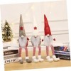 ifundom 3 Pièces Décoration De Bureau Décor De Noël Gnomes Suédois Poupée De Gnomes De Noël Décor De Poupée De Père Noël Long