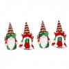 Didiseaon 4 Pièces Poupée Elfe Adorable Décor De GNOME Gnomes Tomte Suédois Ornement De Poupée De Noël Poupées De GNOME De No