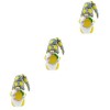 Abaodam 3 Pcs Citron sans Visage Vieil Homme GNOME en Peluche Poupée Printemps Été GNOME Dessin Animé en Peluche Poupée Décor