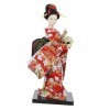 Abaodam Poupée Kimono Ornements De Poupée Geisha Statue De Poupée De Style Souvenirs Figure De Geisha Asiatique Kimono Noir H