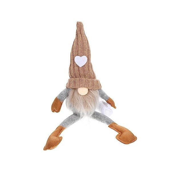 Abaodam 4 Pièces Poupée sans Visage Ornement GNOME Poupées en Peluche sans Visage Ornement De Père Noël Ornement du Souvenir 